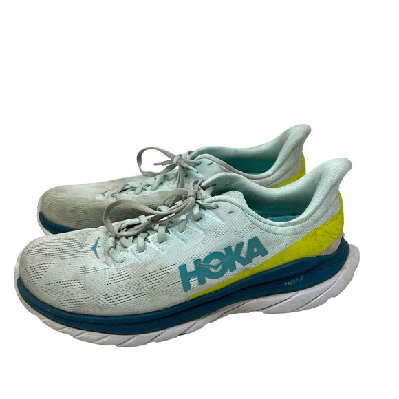 Hoka Mach 4 Running Shoes Blue Glass Evening Primrose Men\'s Size 12D‎ main image 6